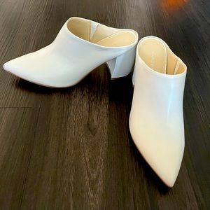 Marc Fisher ivory mules size 6.5